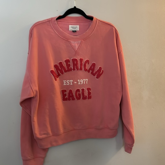 NWT AMERICAN EAGLE 🦅 LOGO CREWNECK SWEATER - Picture 3 of 16